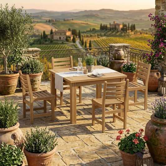 Anderson Teak Montage Windham 5-Piece Teak Dining Set — supplier product photograph 2