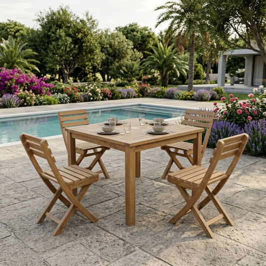 Anderson Teak Montage Alabama 5-Piece Teak Dining Set — supplier product photograph 1