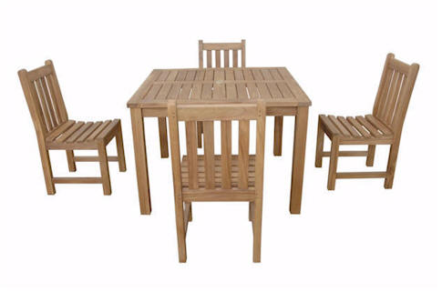 Anderson Teak Montage Braxton I 5-Piece Teak Dining Set — supplier product photograph 2