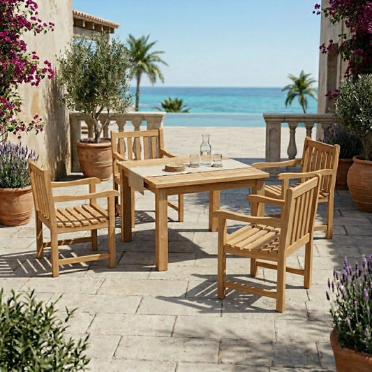 Anderson Teak Montage Braxton II 5-Piece Teak Dining Set — supplier product photograph 2