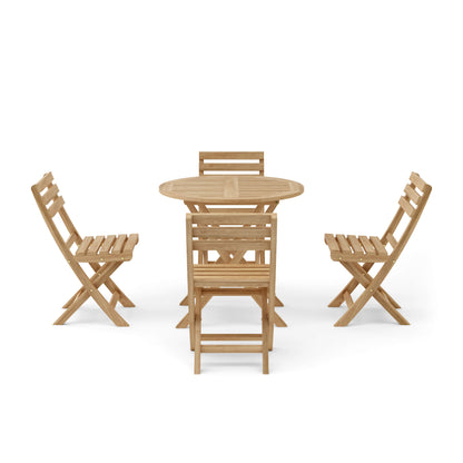 Anderson Teak Chester Alabama 5-Piece Folding Teak Bistro Set — supplier product photograph 7