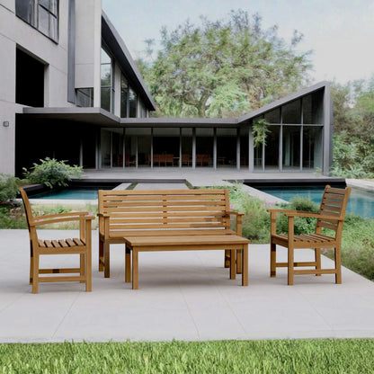 Anderson Teak Victoria 4-Piece Teak Patio Conversation Set — supplier product photograph 5