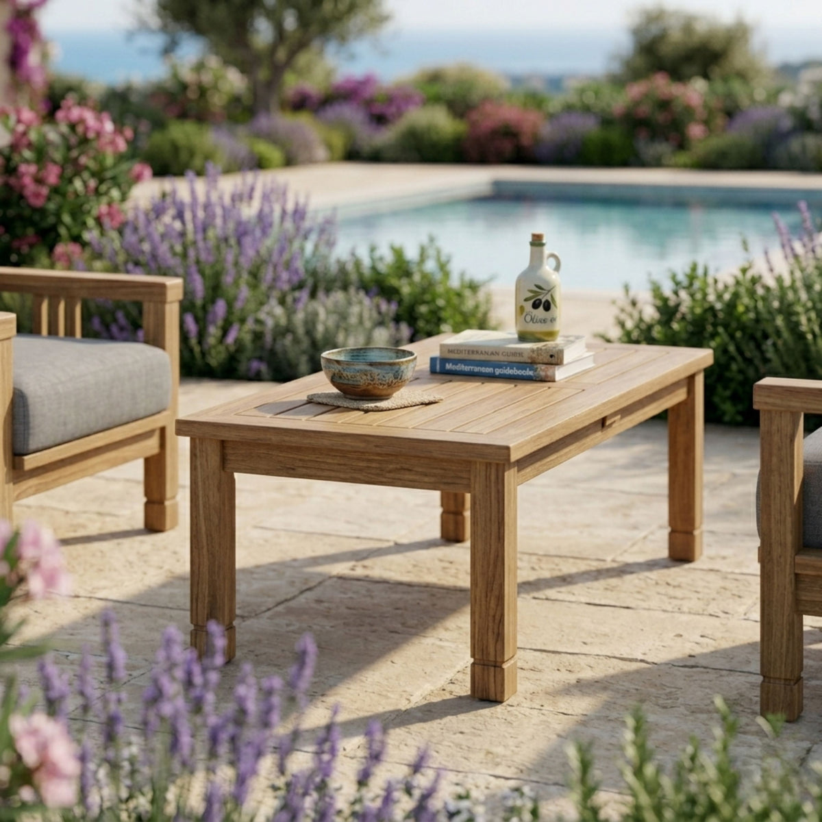 Anderson Teak SouthBay 5-Piece Teak Loveseat Conversation Set — supplier product photograph 13