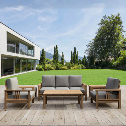 Anderson Teak SouthBay 6-Piece Teak Sofa Set with Ottoman — supplier product photograph 3