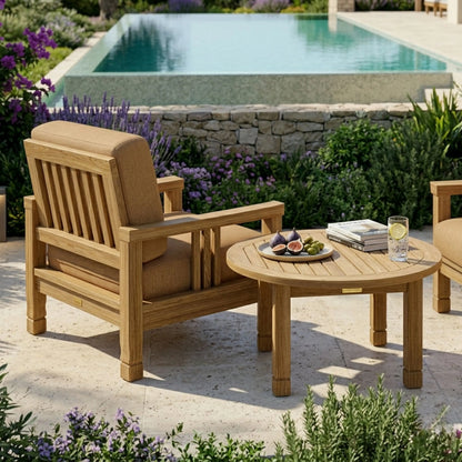 Anderson Teak SouthBay 5-Piece Teak Armchair Conversation Set — supplier product photograph 6