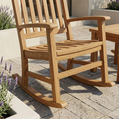 Anderson Teak Palm Beach 3-Piece Teak Rocking Chair Set — supplier product photograph 4