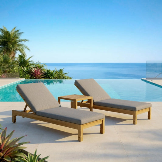 Anderson Teak SouthBay 3-Piece Teak Sun Lounger Set — supplier product photograph 1