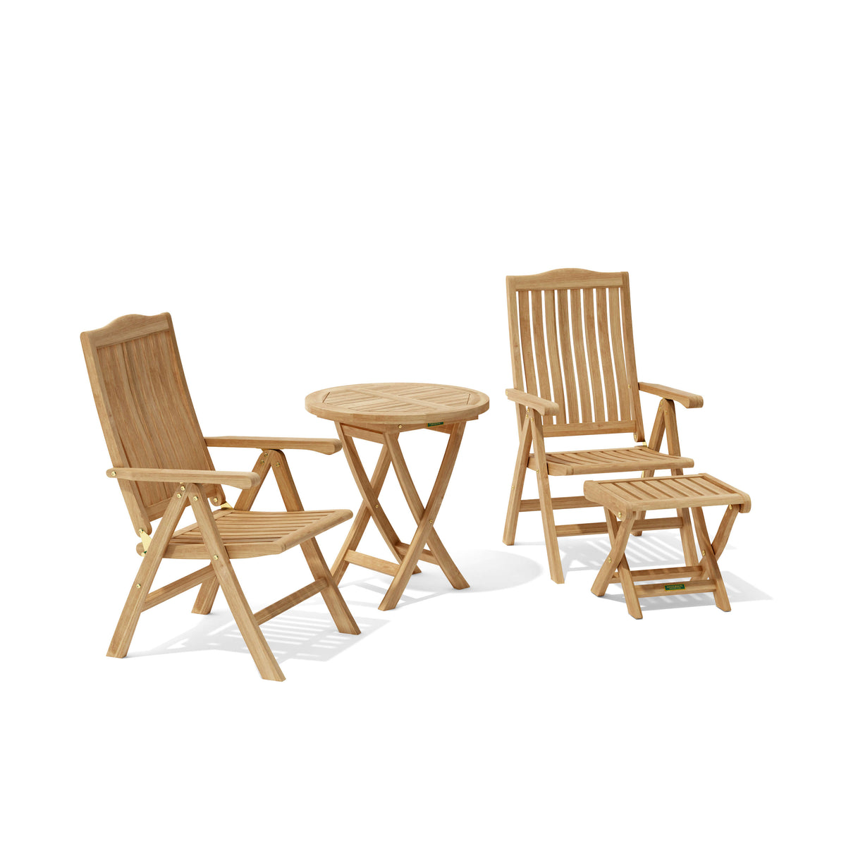 Anderson Teak Katana 4-Piece Teak Reclining Bistro Set — supplier product photograph 7