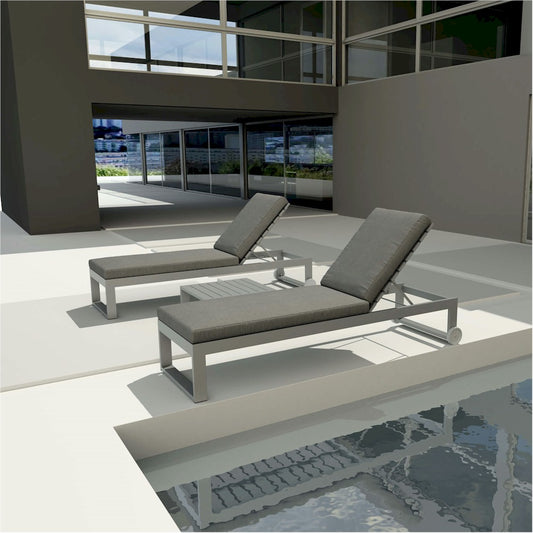 Anderson Teak Lucca 3-Piece Aluminum Sun Lounger Set — supplier product photograph 2