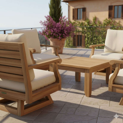 Anderson Teak Riviera 5-Piece Teak Swivel Conversation Set — supplier product photograph 5