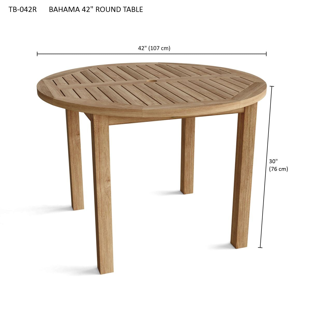 BAHAMA 42" ROUND TABLE