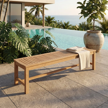 CASABLANCA 4-SEATER BACKLESS BENCH