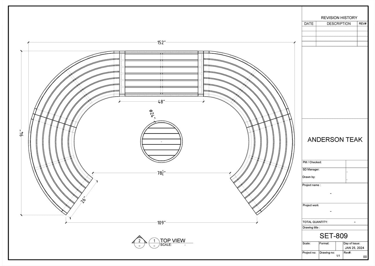 SET-809 CIRCULAR MODULAR DEEP SEATING