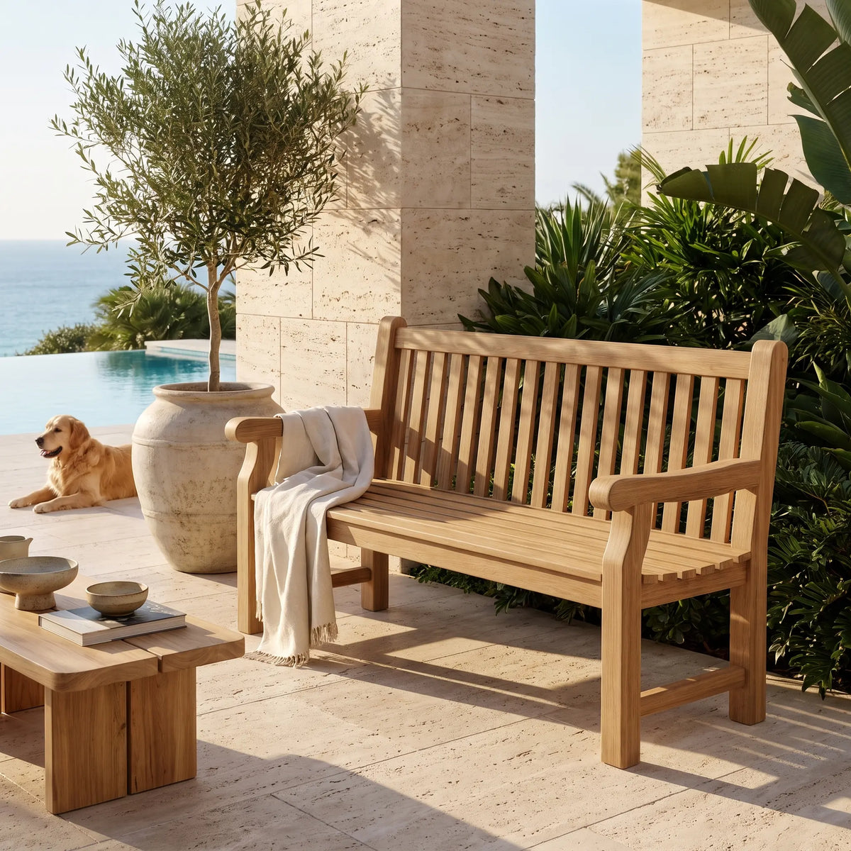 DEVONSHIRE 3-SEATER EXTRA THICK BENCH