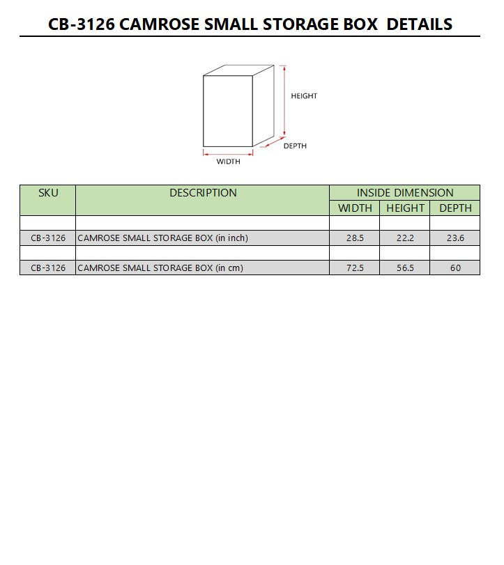 CAMROSE SMALL STORAGE BOX
