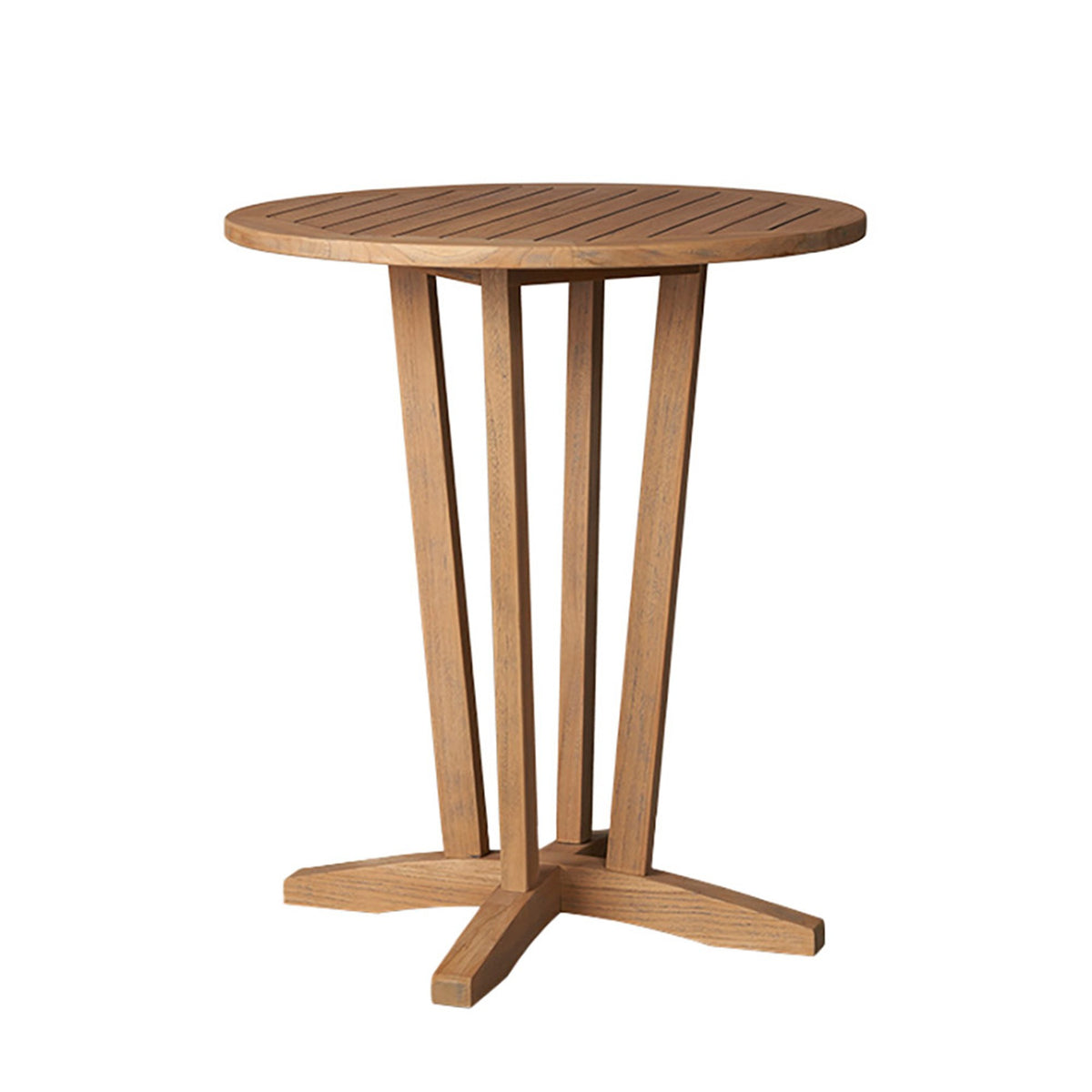 Lloyd Flanders Teak 30" Round Balcony Table