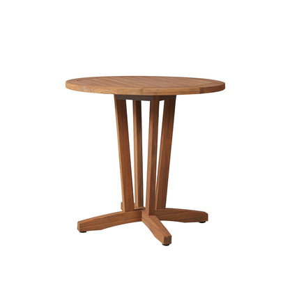 Lloyd Flanders Teak 30" Round Bistro Table