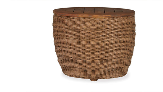 Lloyd Flanders Tobago 24" Round Barrel End Table