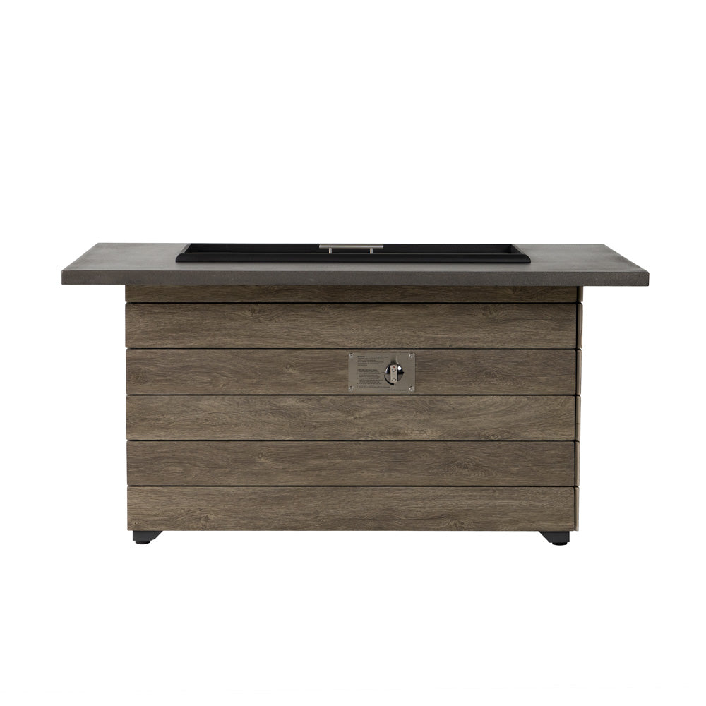 Lloyd Flanders Frontier 52" Rectangular Fire Table — manufacturer product view 4