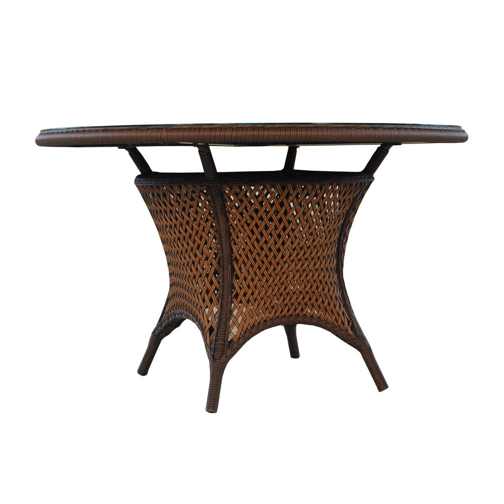 Lloyd Flanders Grand Traverse 48" Round Umbrella Dining Table