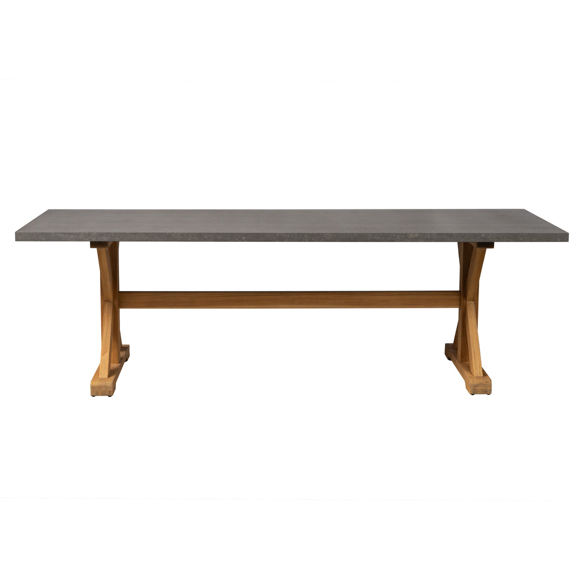 Lloyd Flanders Teak 94" Ceramic Top Teak Dining Table — manufacturer product view 2