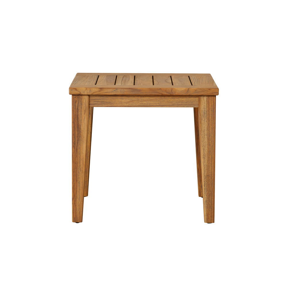 Lloyd Flanders Teak 24" Square Tapered Leg End Table — manufacturer product view 2