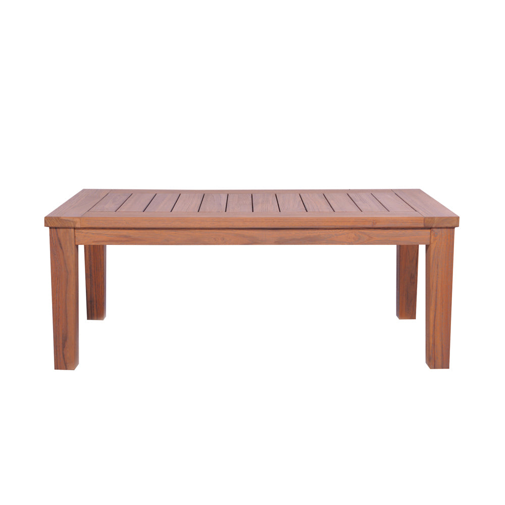 Lloyd Flanders Teak 45" Rectangular Tapered Leg Cocktail Table — manufacturer product view 2
