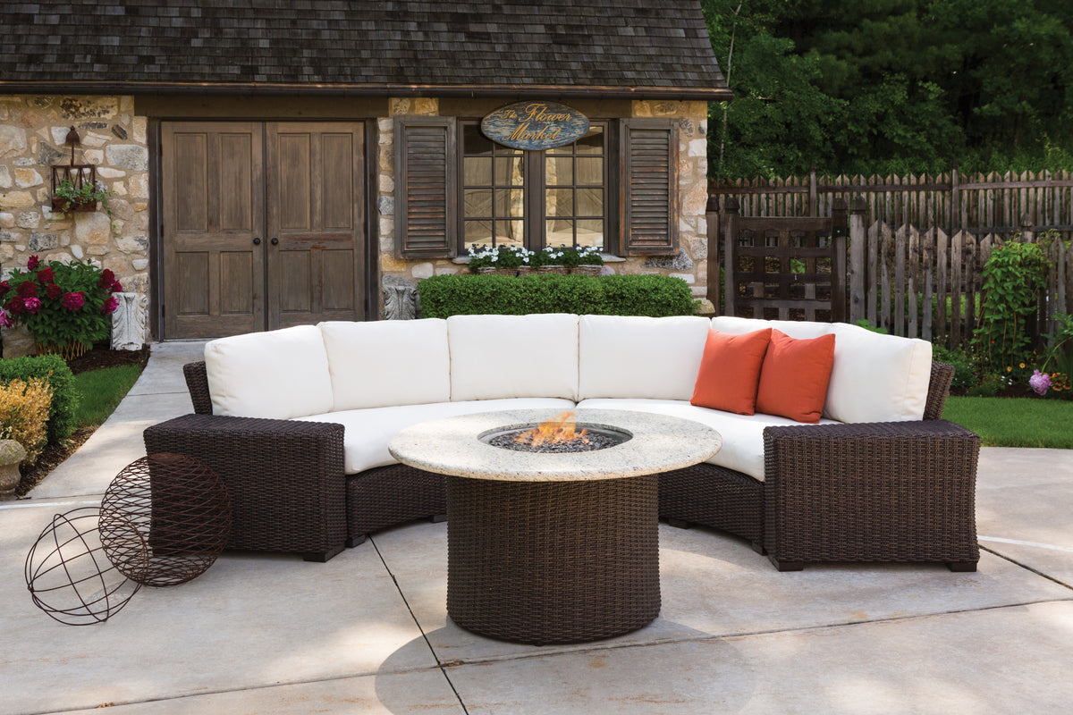 Lloyd Flanders Mesa 48" Round Fire Table — manufacturer product view 2