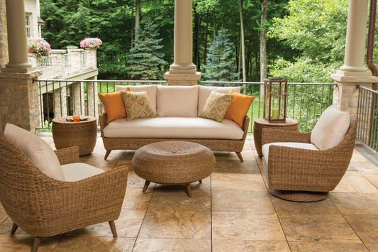 Lloyd Flanders Tobago 24" Round Barrel End Table — manufacturer product view 2