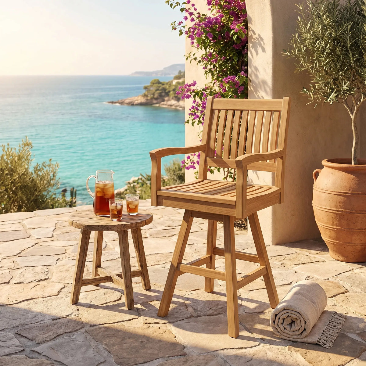 RIALTO SWIVEL BAR ARMCHAIR
